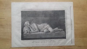 1872 Ausstellung Naz in Mailand Ein Traum mit fünfzehn Jahren Statue von Josua Argenti - Bild 1 von 1