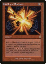 Magic MTG Tradingcard Odyssey 2001 Volley of Boulders 227/350