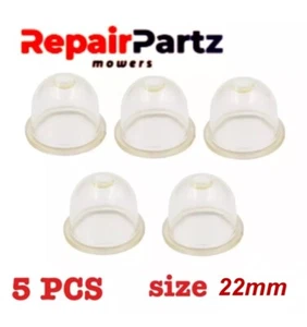 5X Large Fuel Primer bulb CARBURETOR Walbro Stihl CHAINSAW TRIMMER blower 22 mm - Picture 1 of 6