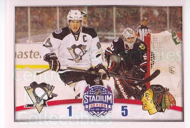 2014-15 Panini Stickers #454 Corey Crawford, Sidney Crosby - Image 1 of 1