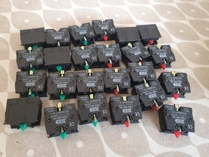 joblot of 24 GSC contact block HB2-BE101 and HB2-BE102 for control panel - Picture 1 of 4