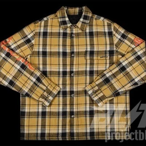 CHROME HEARTS CH FLANNEL JACKET XL YELLOW - Picture 1 of 3