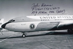 John Hames Signed Autographed 4x6 Photo Flight Steward Air Force One JFK LBJ - Picture 1 of 2