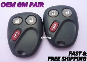 OEM PAIR CHEVROLET GMC keyless entry remote fob transmitter MYT3X6898B # 1&2 - Bild 1 von 2