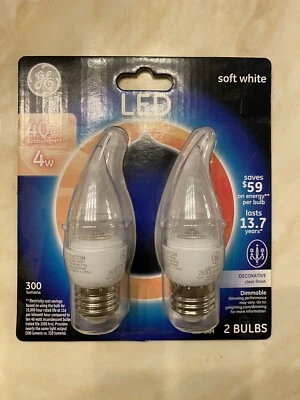 GE 2PK 4W Deco LED Bulb - Image 1 of 2