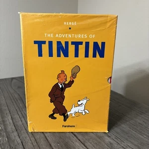 The Adventures of Tintin Boxset 23 Books Complete Paperback Collection Damaged - Picture 1 of 14