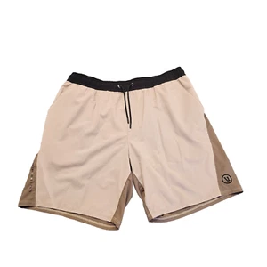 Vuori Chromatic Kore Shorts Mens Large Lined V3009 brown beige performance Hike - Picture 1 of 11