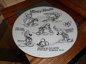 New 2008 DISNEY SKETCH BOOK MICKEY MOUSE 10.5" DINNER PLATE STYLE 4624010 - Picture 1 of 2