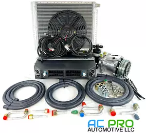 New A/C universal kit underdash compressor complete air conditioner HEAT & COOL - Picture 1 of 13