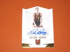  2012-13 Momentum RICK BARRY Rare Die-Cut Auto Autograph Signature  #d 5/5