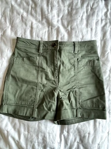 BODEN Khaki Green Cotton Shorts (Uk 6) - Picture 1 of 5