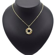 18k Layered Real Gold Filled Chain with Charm 20"