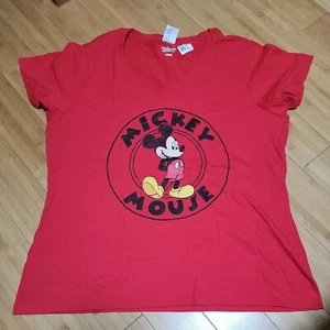 NEU Disney Mickey Mouse T-Shirt Damen Plus 2XL Port & Company - Bild 1 von 4