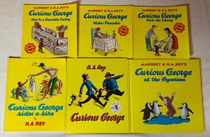 Curious George (6 Stück) von H.A. Rey, PD & HC Bücher, sehr guter/g Zustand - Bild 1 von 5