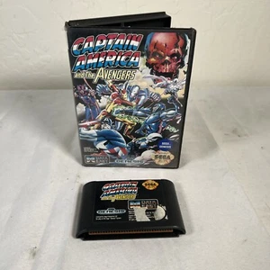 Captain America and the Avengers (Sega Genesis, 1992) Authentic No Manual Works - Picture 1 of 8