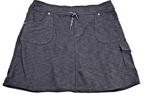KUHL Mova Short Heather Gray Womens L Knit Stretch Pickleball  Logo Sporty Comfy - Picture 1 of 14