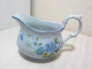 VINTAGE MIKASA PRECIOUS BLUE MICHELLE CREAM PITCHER CREAMER - Picture 1 of 4