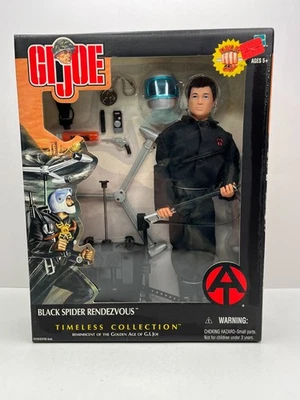 HASBRO G.I. JOE 2002 12" TIMELESS BLACK SPIDER RENDEZVOUS ADVENTURE TEAM NUEVO Foto 1 de 4