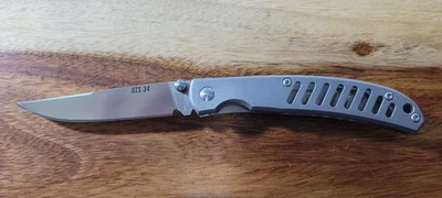 Kershaw 1430 Wild Turkey folding knife, unused with box, titanium body. Nice  - Image 1 of 4