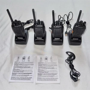 Proster 16 Channel Walkie Talkie 2 Pairs Rechargeable with USB Charger Tested - Zdjęcie 1 z 14