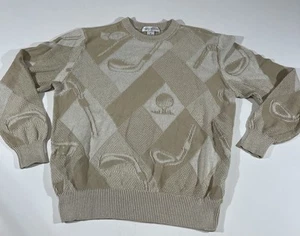 Vintage Cypress Links AOP Golf Sweater Acrylic Size 40 - Picture 1 of 5