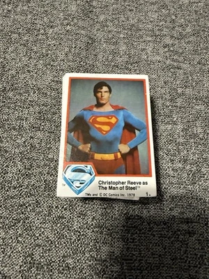 1978 Superman Man of Steel Movie Card set #1-77 plus foil sticker - Image 1 of 3