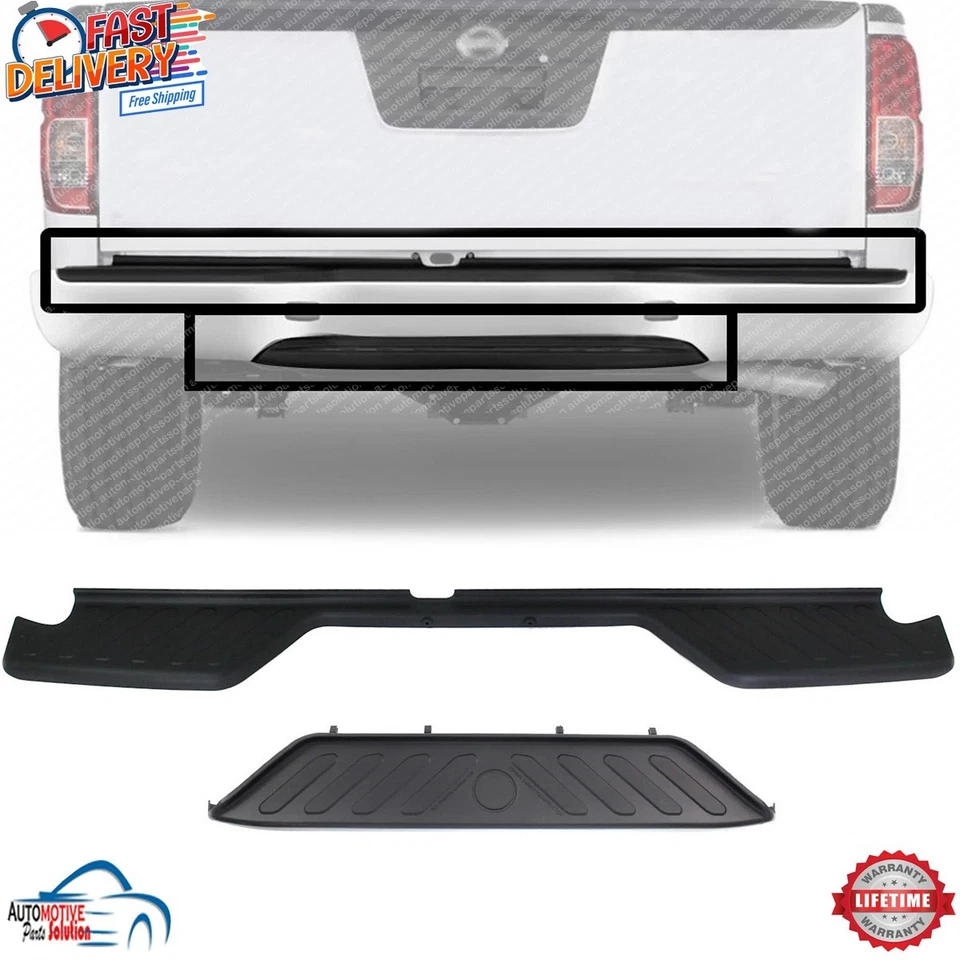 NEW REAR UPPER AND LOWER BUMPER STEP PAD BLACK FOR 2005-2021 NISSAN FRONTIER Foto 1 de 4
