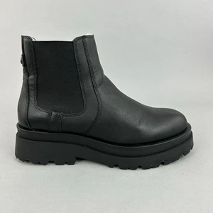 Botas gruesas Aldo de cuero negras al tobillo Chelsea resistentes al agua EU40 UK7 - Imagen 1 de 12