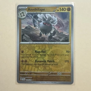 Juego de cartas coleccionables Pokémon Annihilape escarlata y violeta base 109/198 holograma inverso raro - Imagen 1 de 4