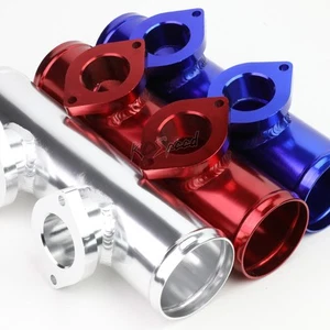 Black 2.5"Universal Dual Sequential Turbo Blow Off Valve Flange Pipe Type-S/RS - Bild 1 von 5