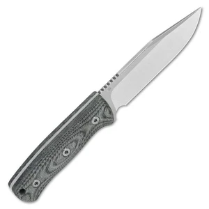 QSP Knives Bison Fixed Blade 134-B Messer D2 Halbstahl & Denim Micarta - Bild 1 von 4