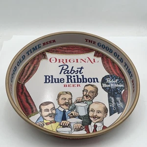 VINTAGE ORIGINAL PABST BLUE RIBBON BEER METAL BEER TRAY 13 3/8" P-923 Clean - Picture 1 of 21