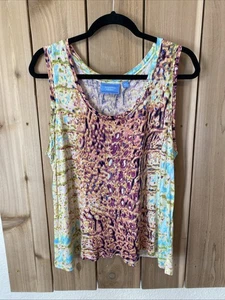 Simply vera Multicolor Sleeveless Top Size PXL NWOT - Picture 1 of 2