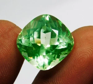 10.70 Ct Natural Green Peridot Cushion Cut AAA Certified Loose Gemstones - Picture 1 of 7
