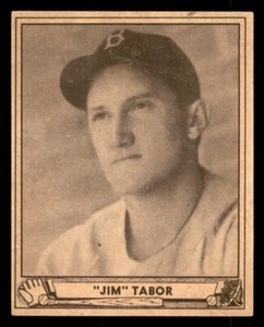 1940 Play Ball Baseball #36 Jim Tabor VG