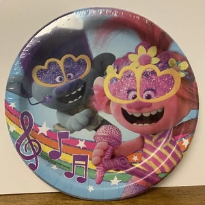 Dreamworks Trolls Birthday Party Supplies/ Decorations, 8 Count Luncheon Plates - Picture 1 of 2
