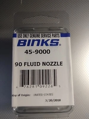 BINKS 90 FLUID NOZZLE 45-9000 NEW IN BOX AWESOME BUY 💲LOOK 💲 - Image 1 of 2