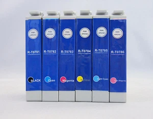 Tintenpatrone für Epson Stylus Foto RX680 RX595 RX580 R380 R280 T0781-T0786 6ER-PACK - Bild 1 von 3