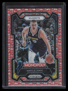 2023-24 Panini Prizm Monopoly Red Millionaire Shimmer 1 Nikola Jokic 38/100 - Picture 1 of 2