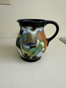 Gouda Art Pottery Pitcher Signed And Numbered Holland - Picture 1 of 8