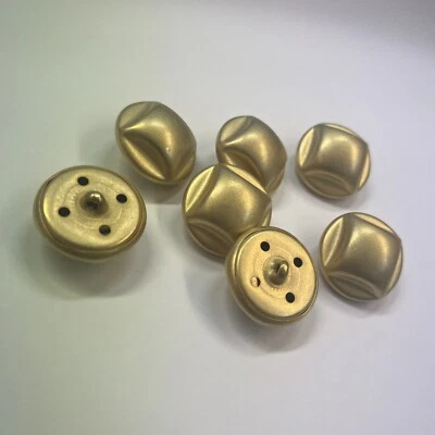 7  extravagante Knöpfe, gold Metall, mattgold, hohl, Knopf  - Durchmesser 25 mm - Bild 1 von 3