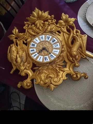 European Gold Bronze Hunt Trophy Clock Cover