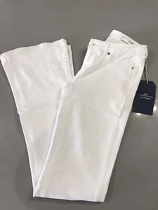 NEW!!!! $108 Vineyard Vines Women's White Denim Jeans Sz 2 Flare 2p0344-100-2 - Picture 1 of 10