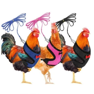 2024 Brand New Chicken Harness Leash Set For Duck Goose Small Pet Breathable AU - Picture 1 of 19