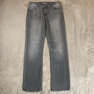 DL1961 Unisex Youth 16 Denim Jeans Gray Brady Slim Straight Stretch Mid Rise - Picture 1 of 11