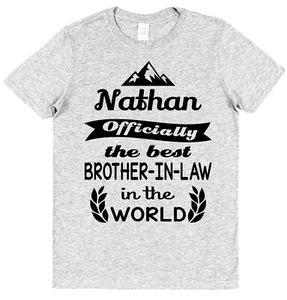 Personalised Officially The Best Brother-In-Law T-Shirt Gift for Brother-In-Law - Picture 1 of 8