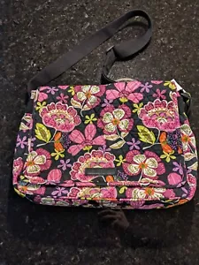 Vera Bradley Pirouette Pink Messenger Bag Purse Excellent - Picture 1 of 8