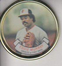 1987 Topps Coins Baltimore Orioles Baseball Card #19 Eddie Murray