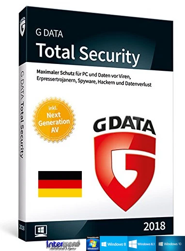 G Data Total Security 2018 Vollversion 3 PC & Handbuch (PDF) Download NEU - Bild 1 von 1
