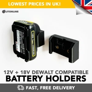 For DeWalt Wall Mounted Holder (12V & 18V battery) Carrier - New Design! - Picture 1 of 1